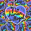 Vinyl Decal No Human Is Illegal