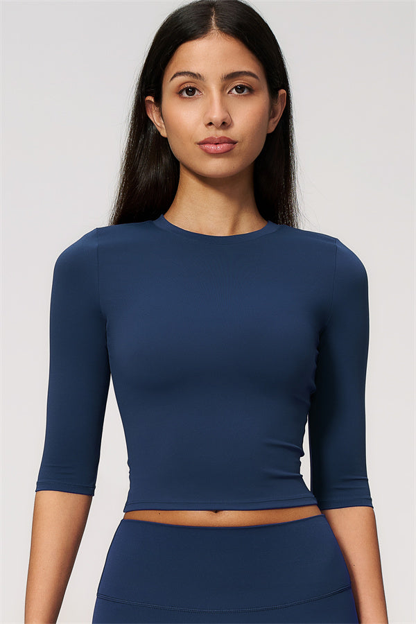 The Natalia Half-Sleeve Top Shorts 2-Piece Set