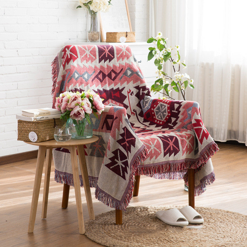 Anti-slip fabric sofa cushion sofa blanket