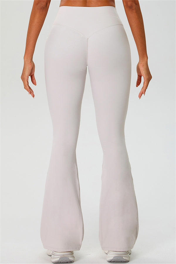 The Ember Sports Bra Crop Top Flared Leggings 3-Piece Set