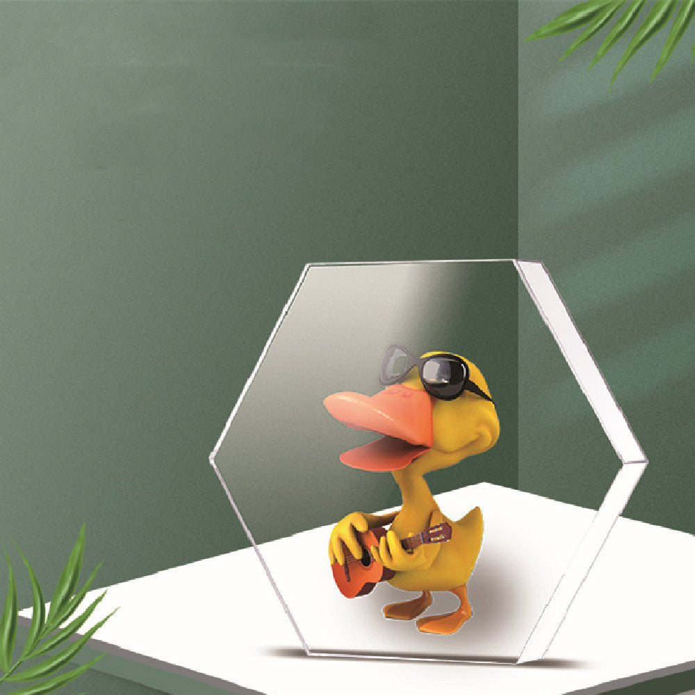 3D Holographic Advertising Machine With Hexagonal Ornaments For Naked Eye 3D Display