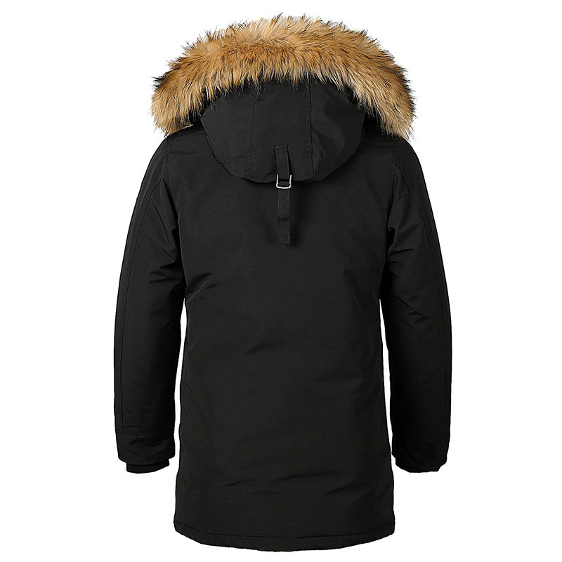 2020 Thick Cotton Coat for Men - Long Hooded Jacket