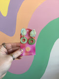 Sea Green Haze Clip-On Earrings