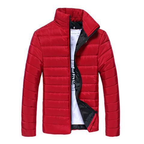 Men's Thickened Down Jacket - 100% White Goose Down Filled Loose Fit Coat