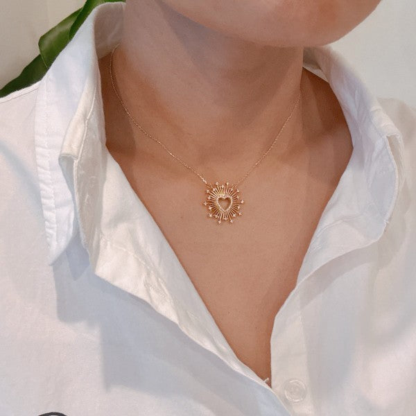 Heart Of Shine Fine Work Necklace