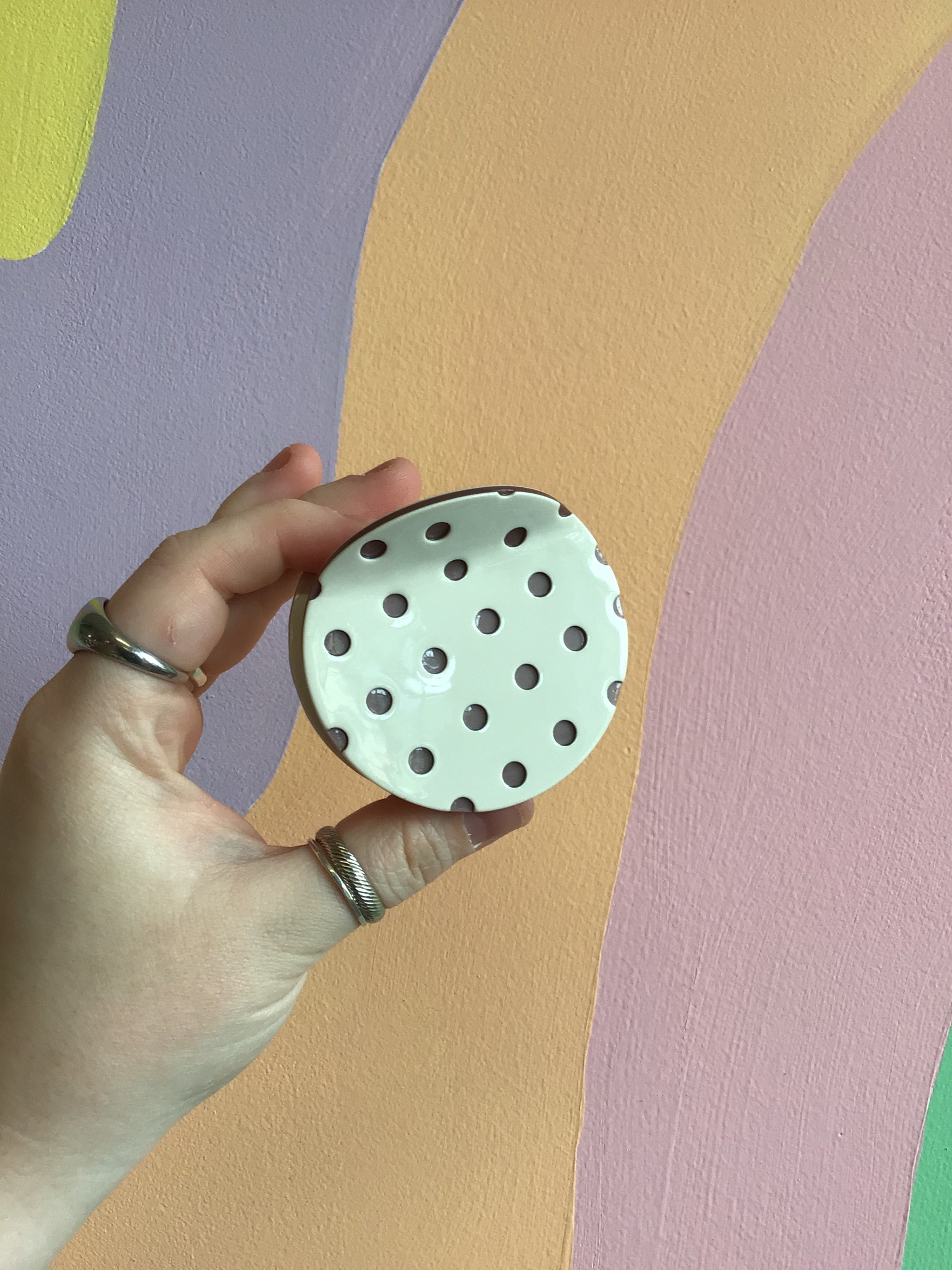 Polka Dot Hair Claw