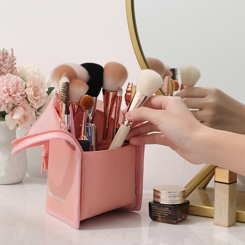 Makeup brush finishing bucket portable storage tube
