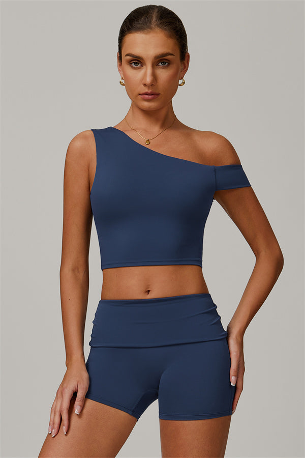 The Pearl Crop Top Shorts 2-Piece Set