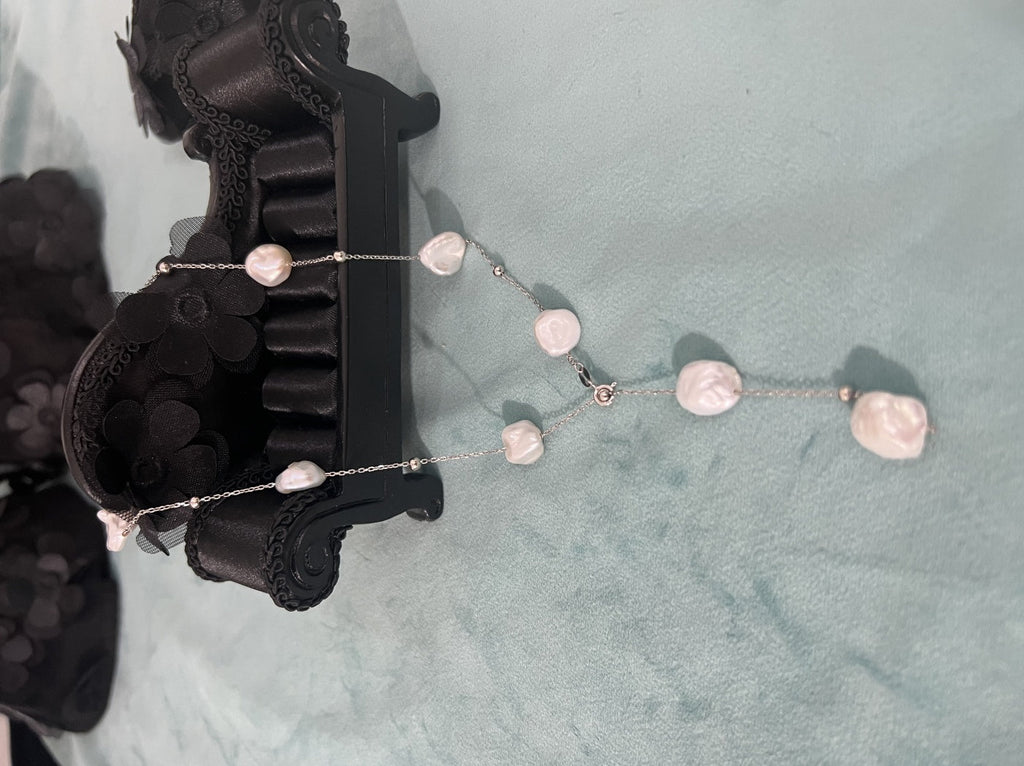 Natural Freshwater Pearl Gypsophila Necklace