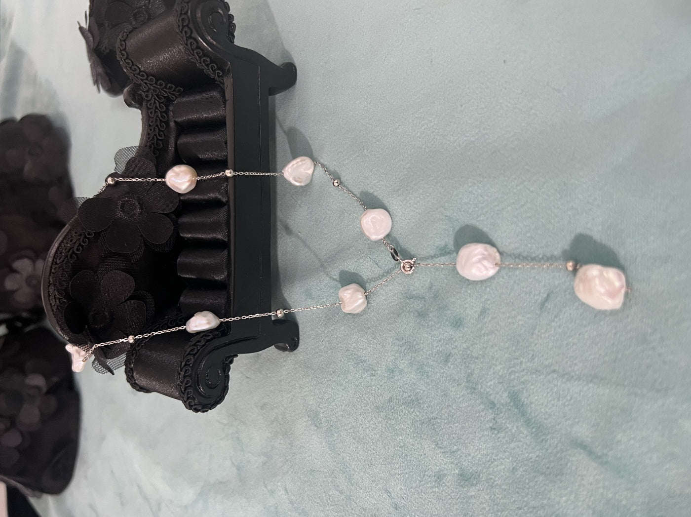 Natural Freshwater Pearl Gypsophila Necklace