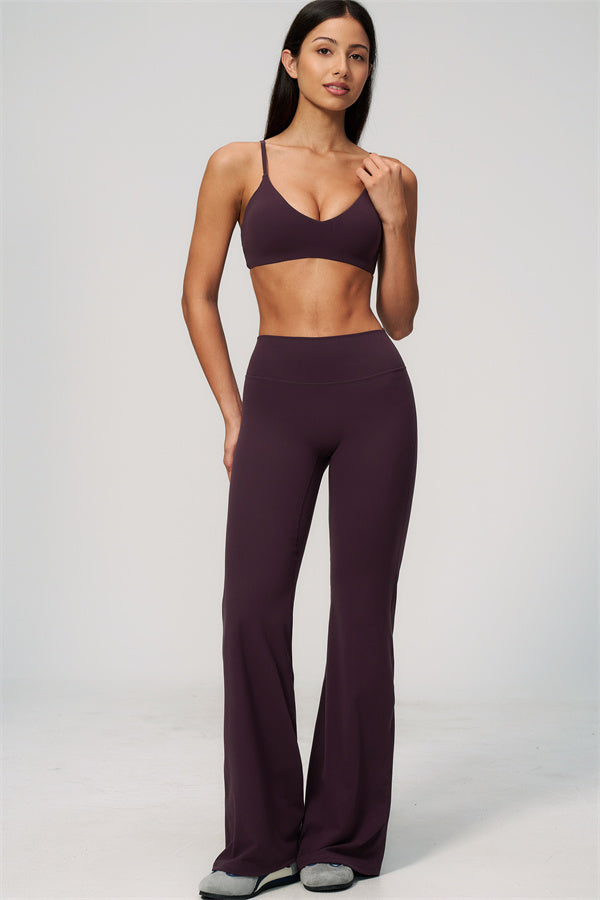 The Zura Sports Bra Flared Leggings 2-Piece Set