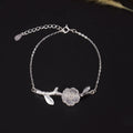 Beautiful natural crystal plum bracelet