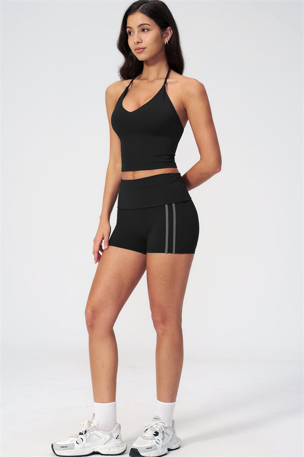 The Evoke Crop Top Shorts 2-Piece Set