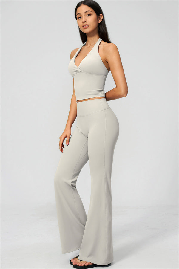 The Lox Crop top Flared Leggings 2-Piece Set
