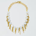 Chain Fringe Shell Pearl Necklace