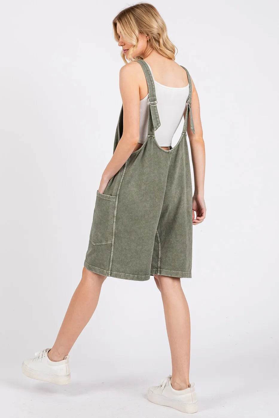 Mittoshop Low Scoop Neck Tank Washed French Terry Romper
