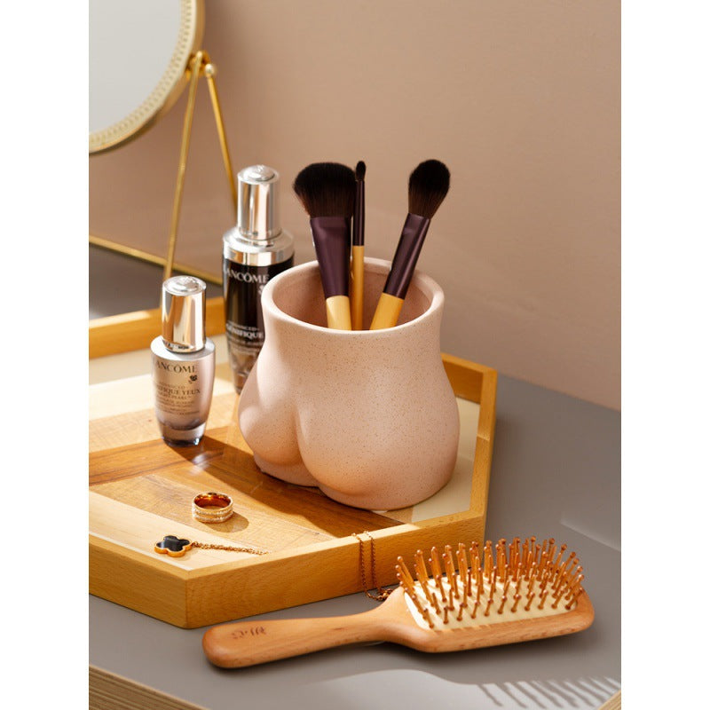Butt Makeup Brush Storage Bucket