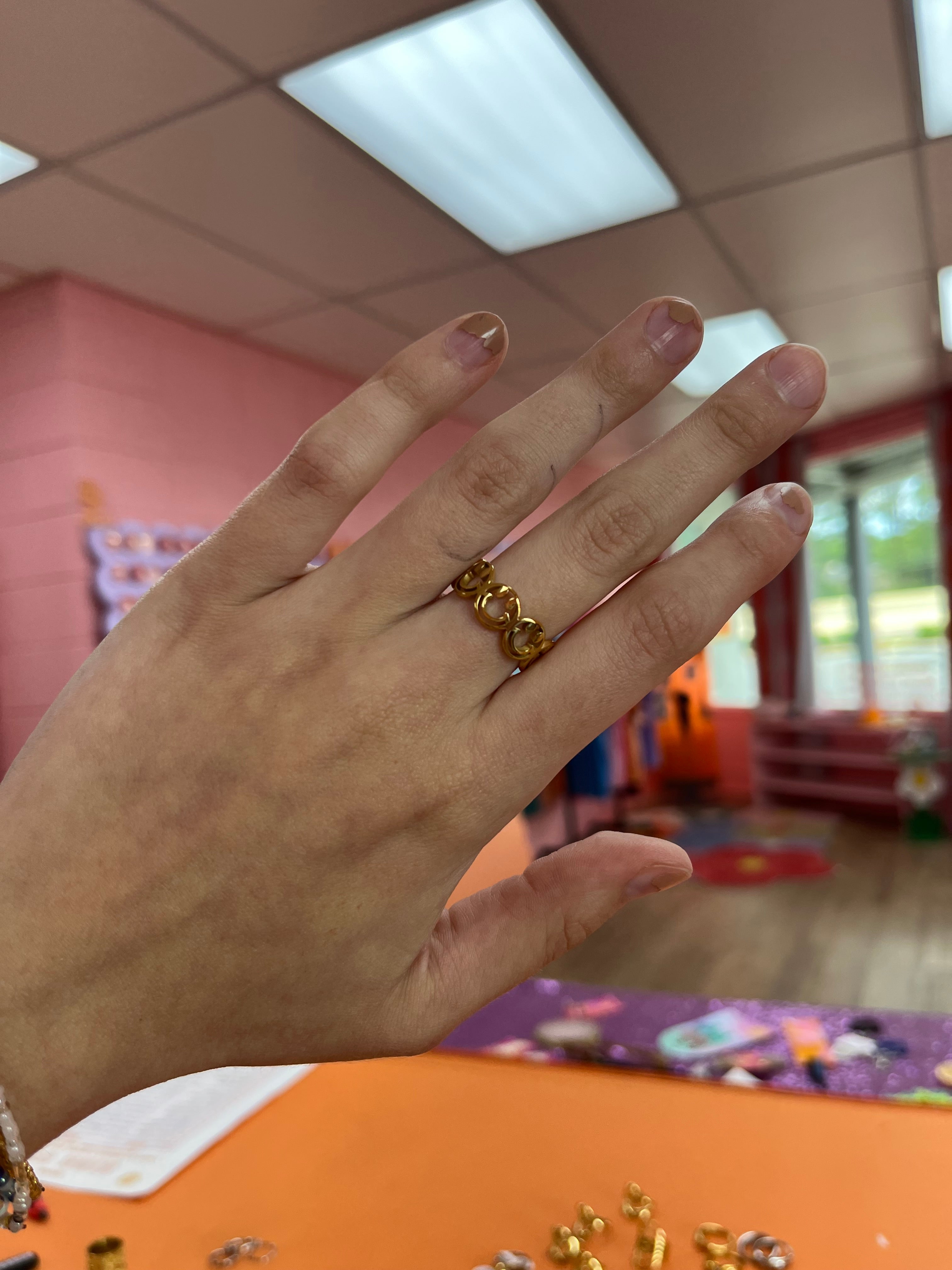 Super Smiley Titanium Ring