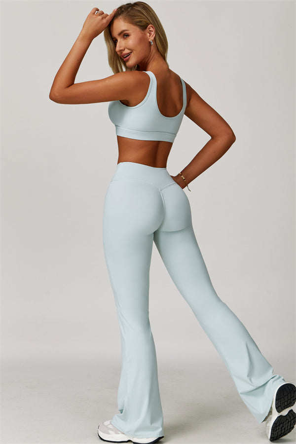 The Lavish Sports Bra Flared Leggings 2-Piece Set