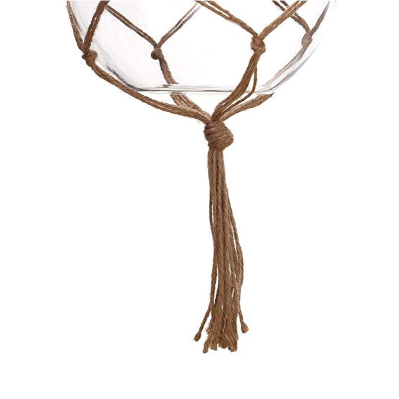 Gardening Green Woven Rack Flower Pot Net Pocket