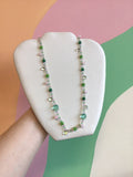 Garden Party Glass Beaded Necklace