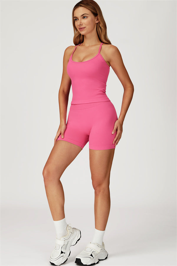 The Sculpt Crop Top Shorts 2-Piece Set