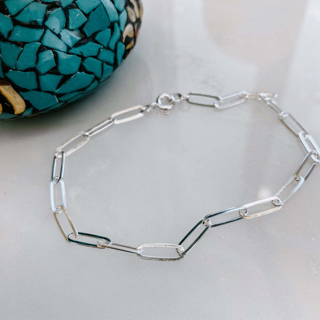 Paperclip Chain Anklet
