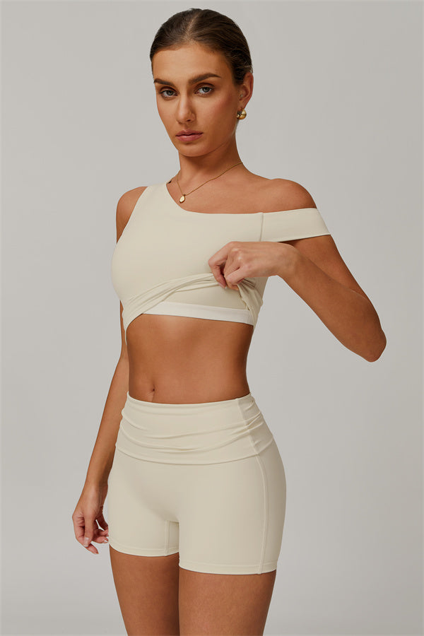The Pearl Crop Top Shorts 2-Piece Set