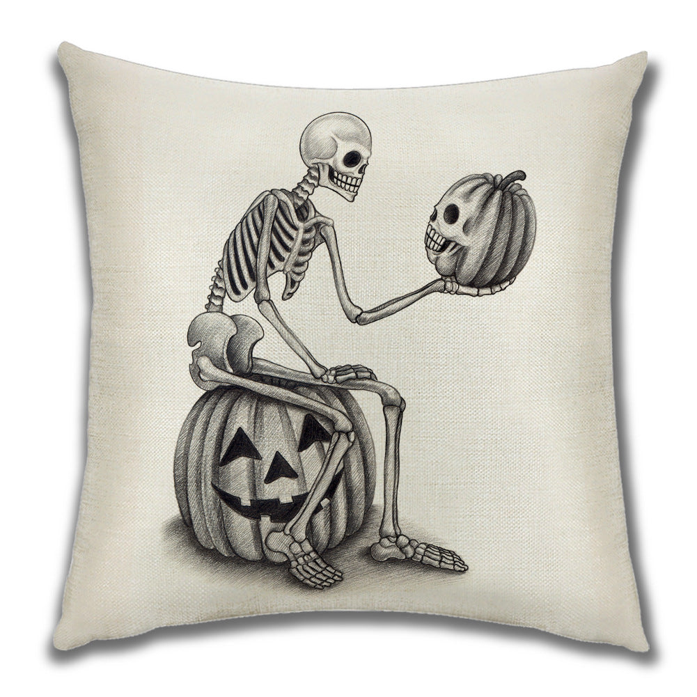 Cartoon Pumpkin Castle Sofa Cushion Cushion Pillowcase
