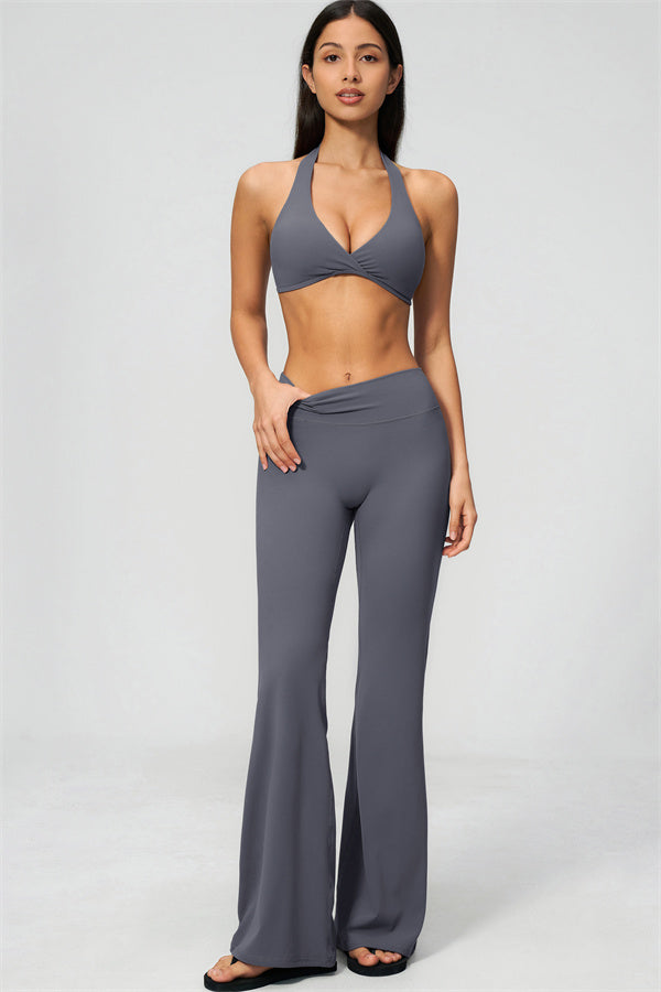 The Lox Sports Bra Flared Leggings 2-Piece Set