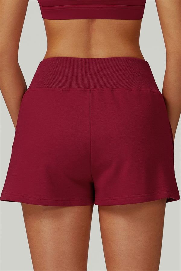 The FlexFit Crop Hoodie Shorts 2-Piece Set