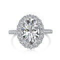 Sterling Silver Luxury Elegant Retro Elegant Zircon Ring