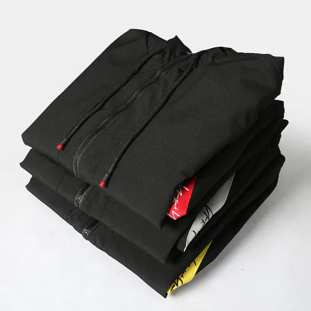 Men's Color Block Hooded Jacket