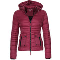 Jackets for Women Winter Red Coat Motorcycle