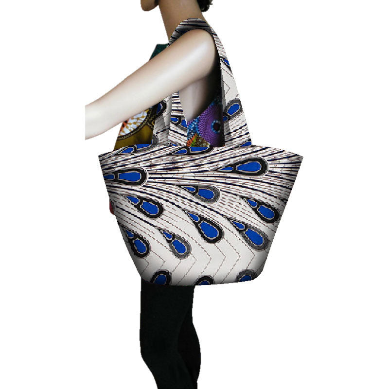 Batik print handbag