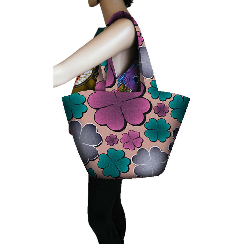 Batik print handbag