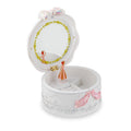 Rotating Ballet Music Box With Makeup Mirror