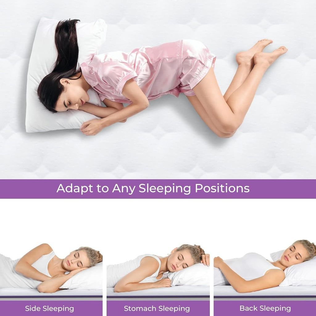 Spring-Loaded Hybrid Mattress 10 Inches helps relieve physical stress and promote deep sleep