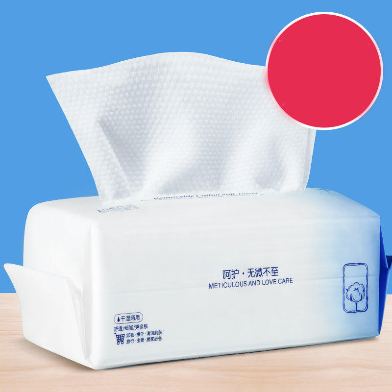 Disposable cotton thickened face towel