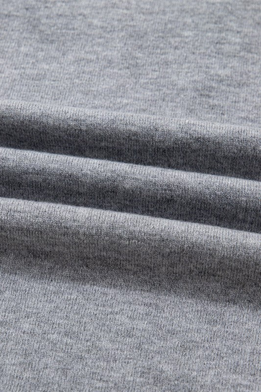 Varsity Stripe Contrast Trim V-Neck Sweater
