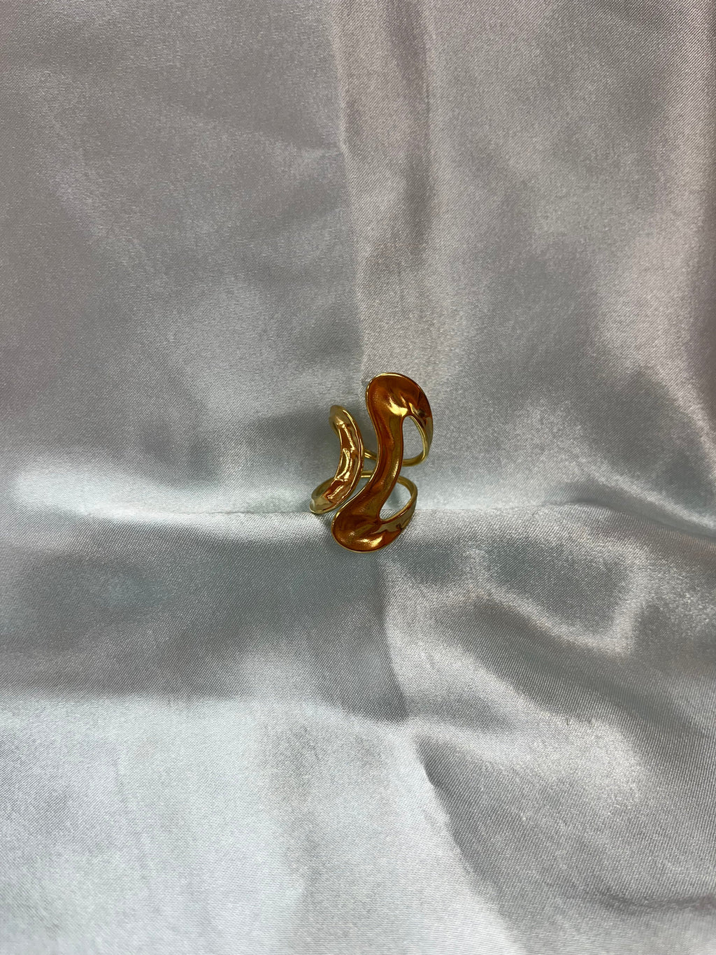 Wavy World Titanium Ring