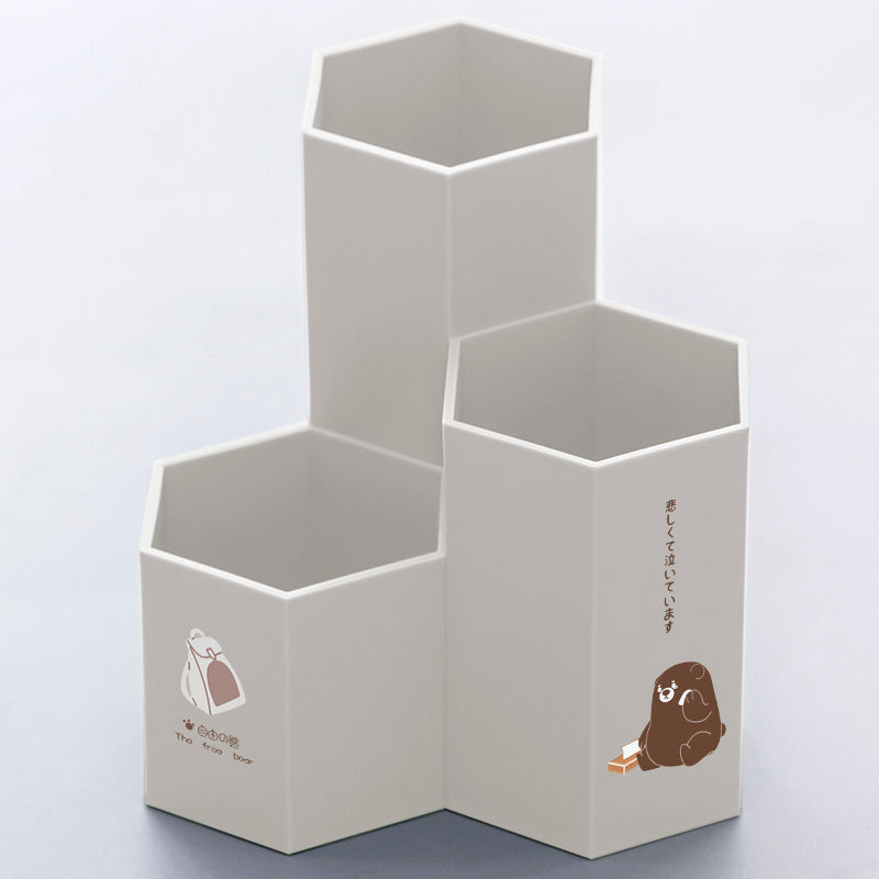 Multifunctional makeup brush pen bucket