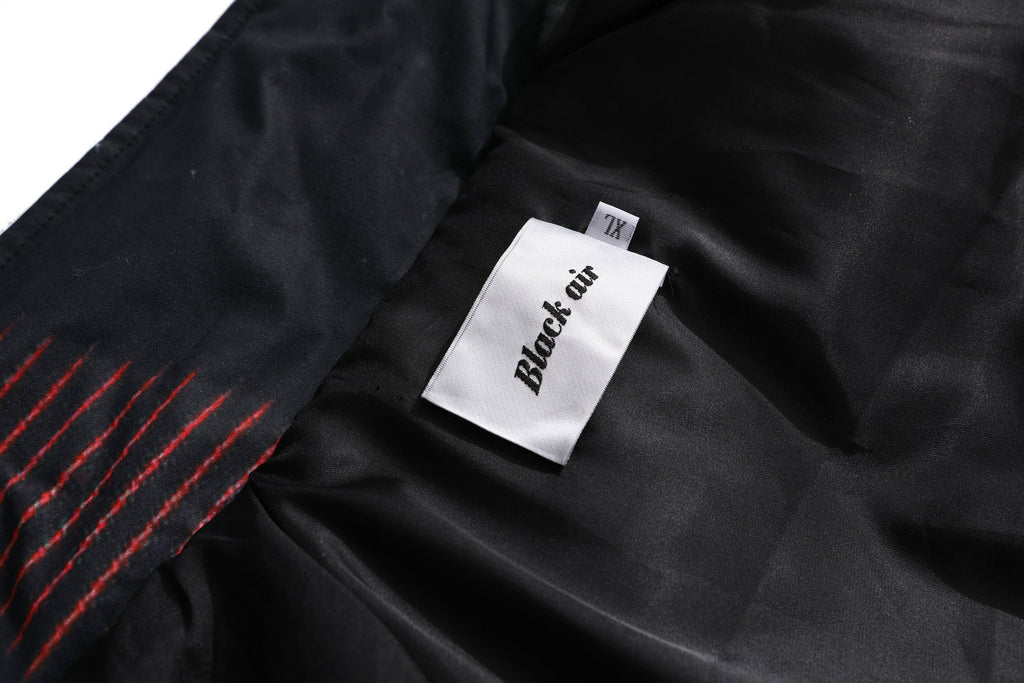 Winter thick loose digital portrait print jacket