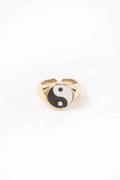 Yin and Yang Adjustable Ring