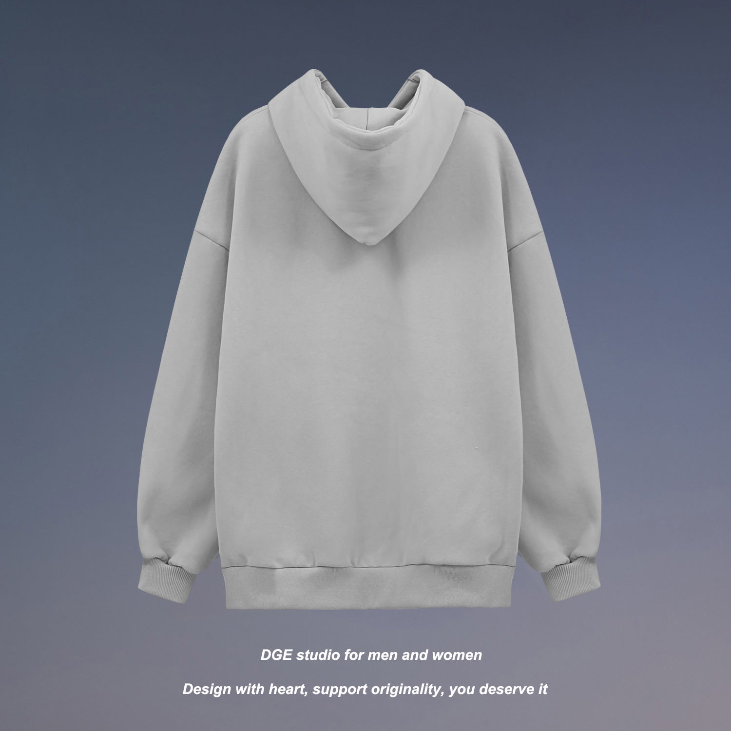 Simple Loose Plus Fleece Casual Hoodie Top