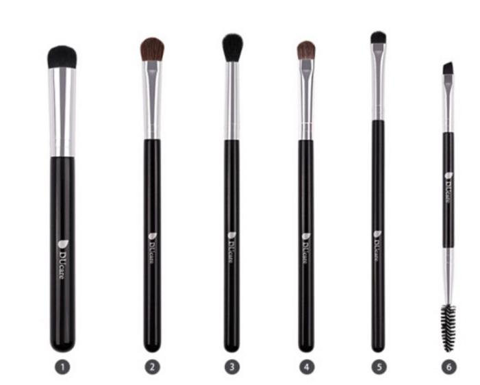 6 makeup brush set double head makeup brush double eye shadow brush beauty tools
