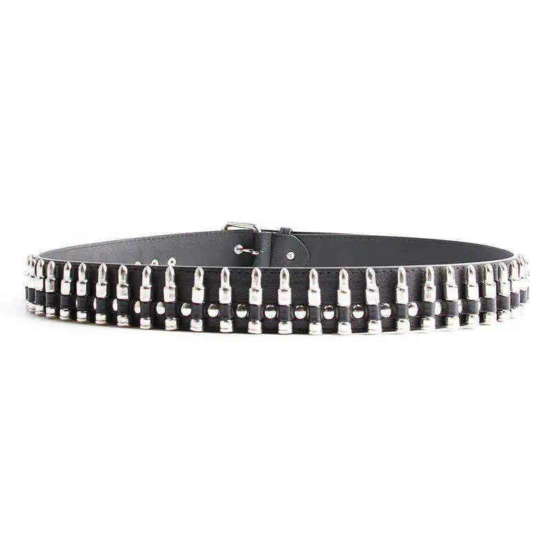 Men's Punk Style Studded Bullet Belt