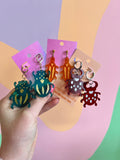 Beetle Earrings