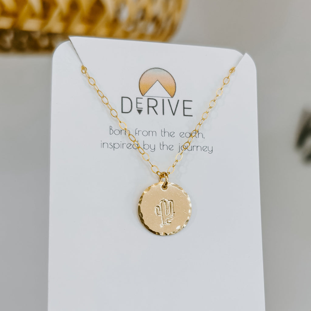 Hand Stamped Medium Coin Necklace