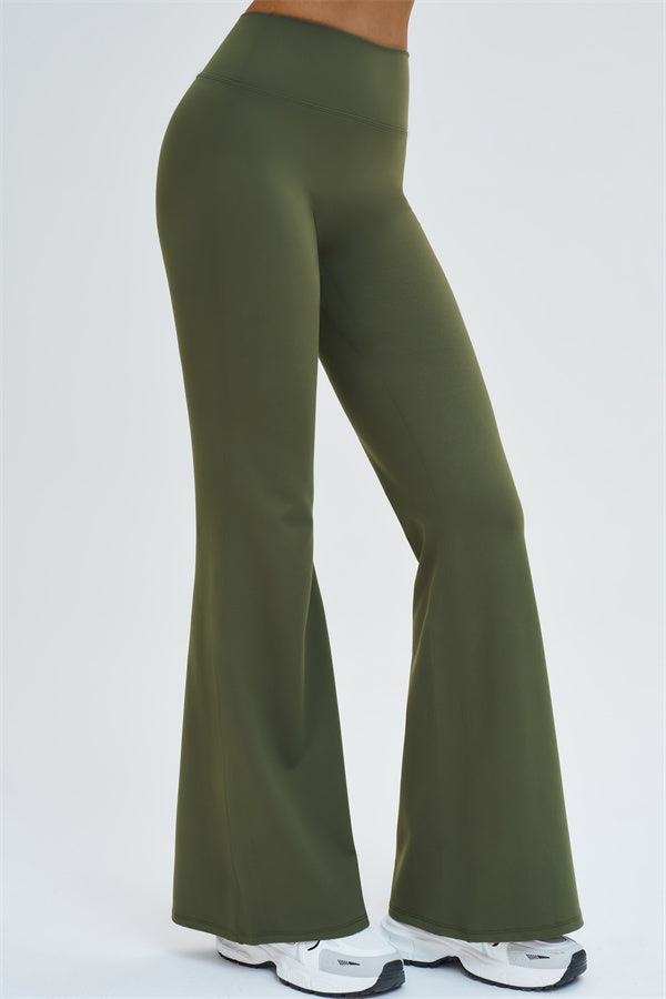 The Slate Cross Back Top Flared Leggings 2-Piece Set